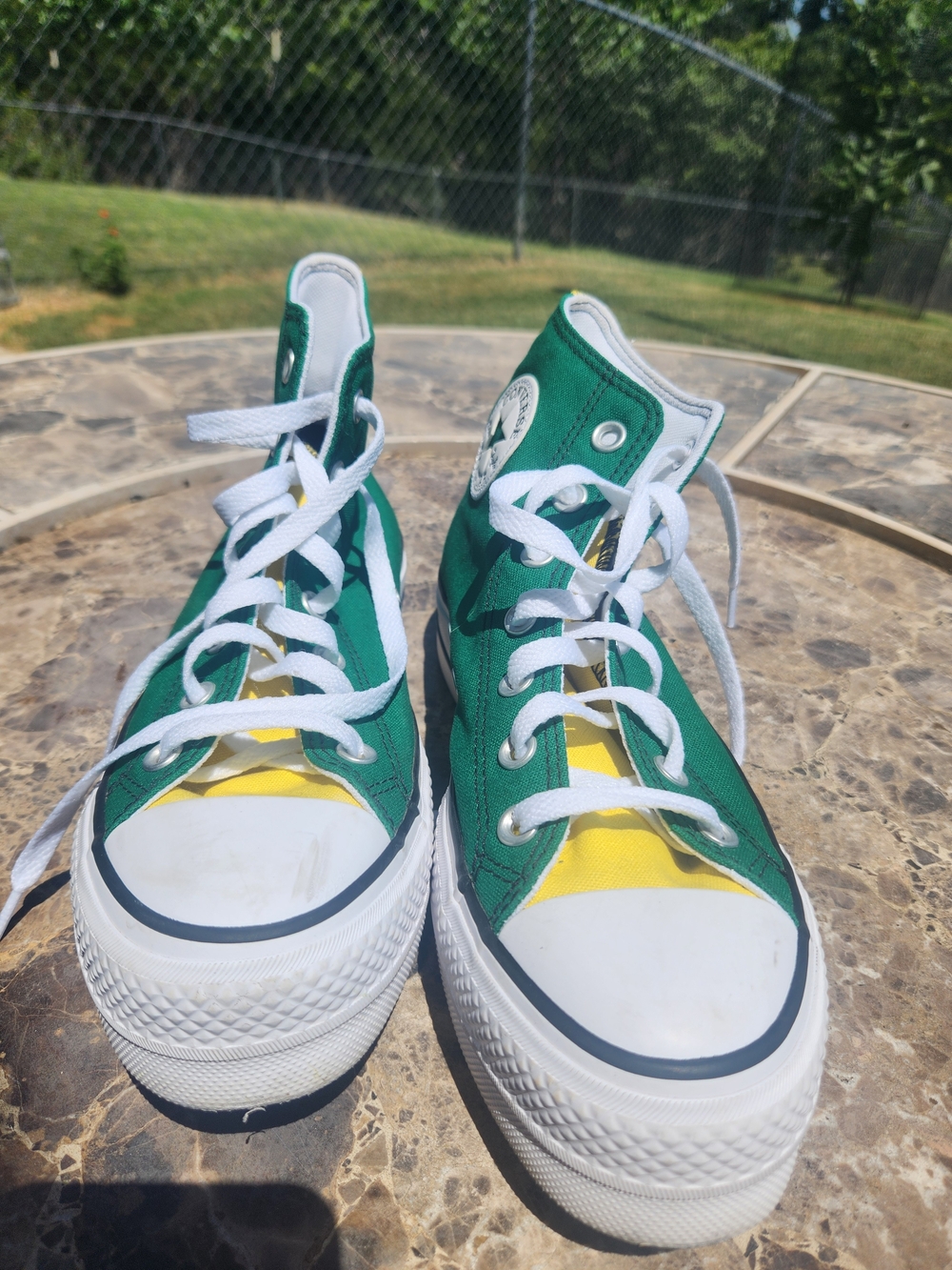 Converse Chuck Taylor All Star Unisex Packer Green And Yellow High-Top - Picture 3 of 8